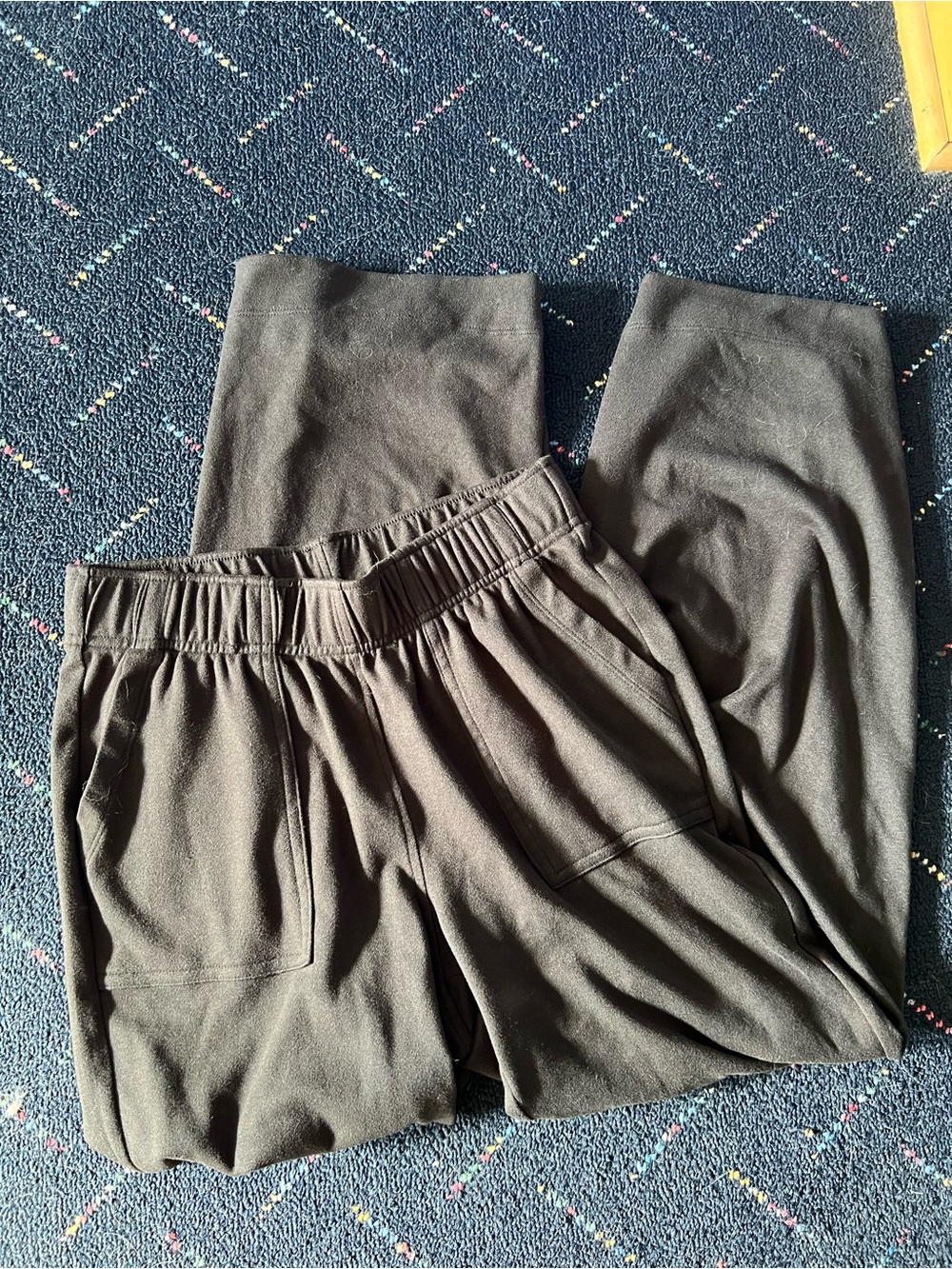90 Degree By Reflex Black Wide Leg Active Pants